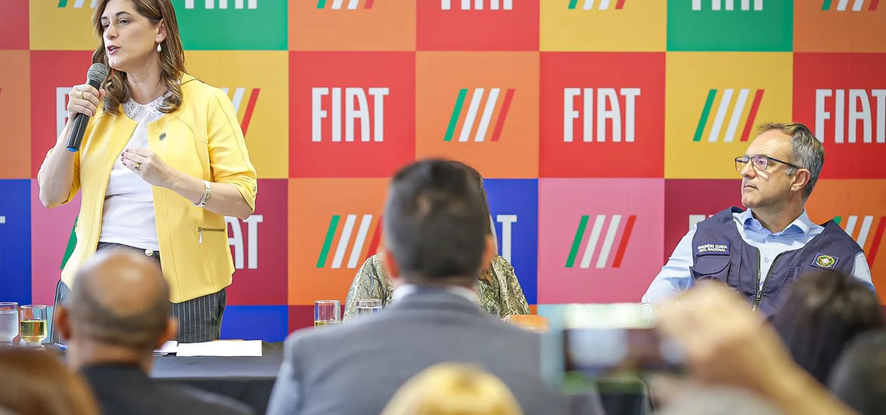 Ministra Cristiane Britoo em seu pronunciamento