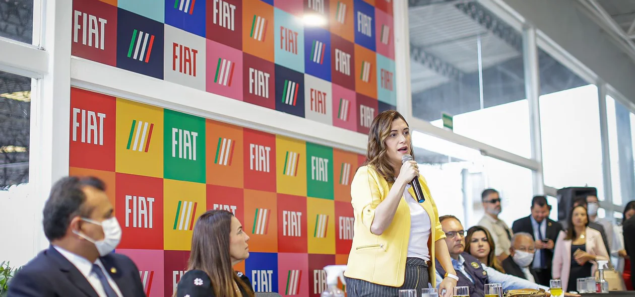 Ministra durante seu pronunciamento