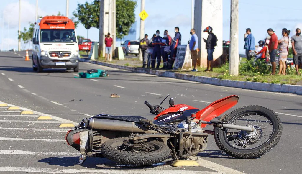 Motocicleta da vítima
