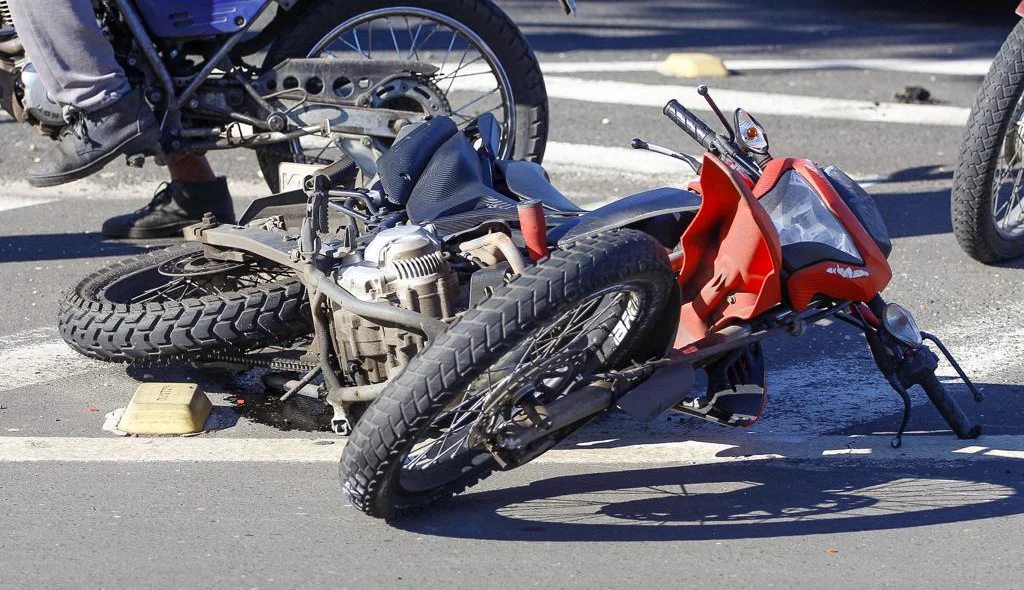 Motocicleta da vítima