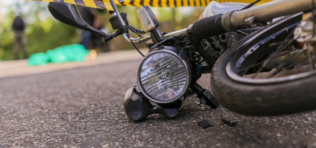 Motocicleta da vítima