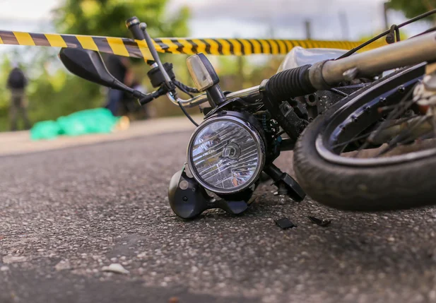Motocicleta da vítima