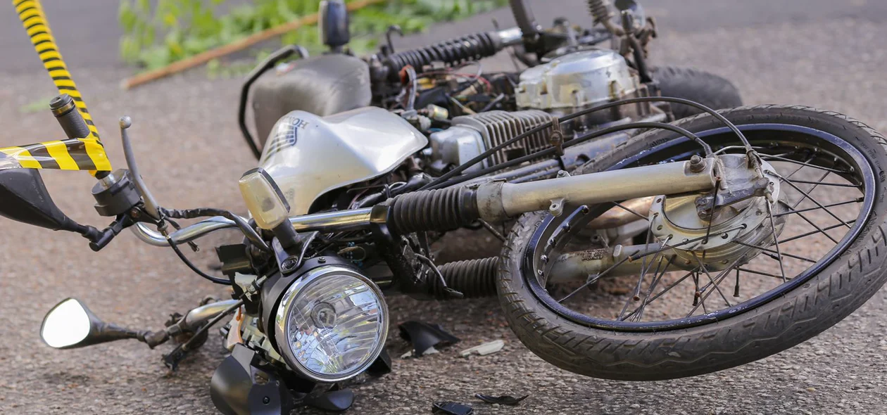 Motocicleta utilizada pela vítima