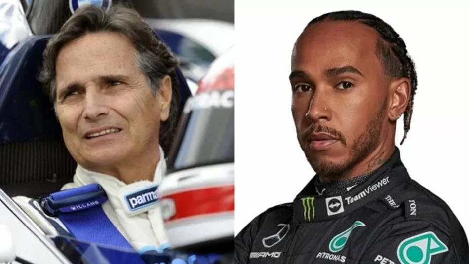 Nelson Piquet e Lewis Hamilton