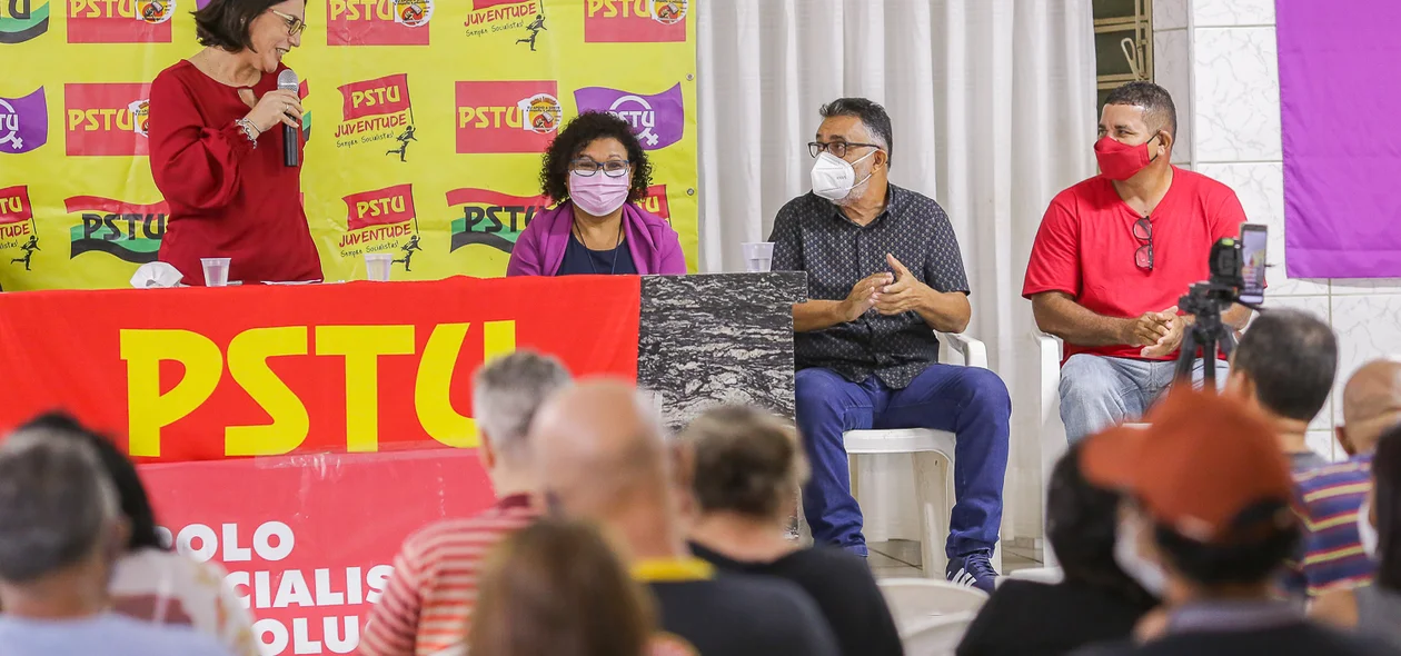 O evento contou com a presença de Vera Lúcia, pré-candidata à presidência da República pelo PSTU