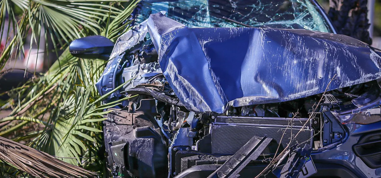 Frente do Fiat Pulse ficou destruída