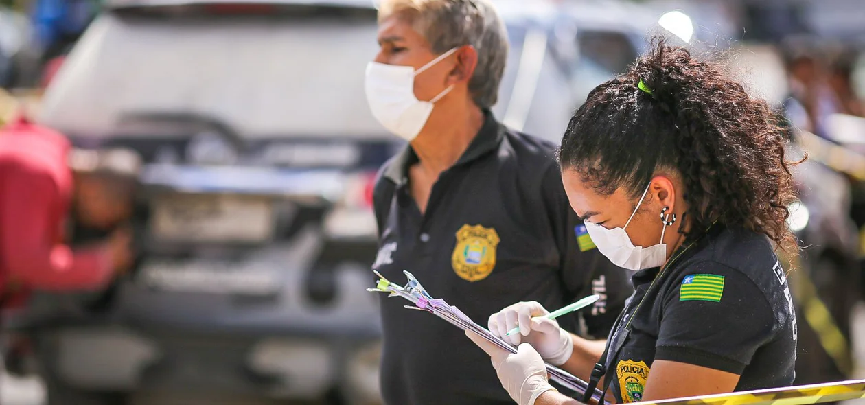 Perícia no local do ocorrido