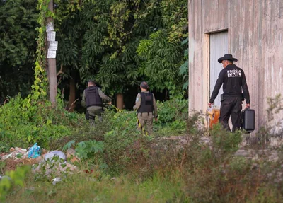 Perito indo ao local do crime