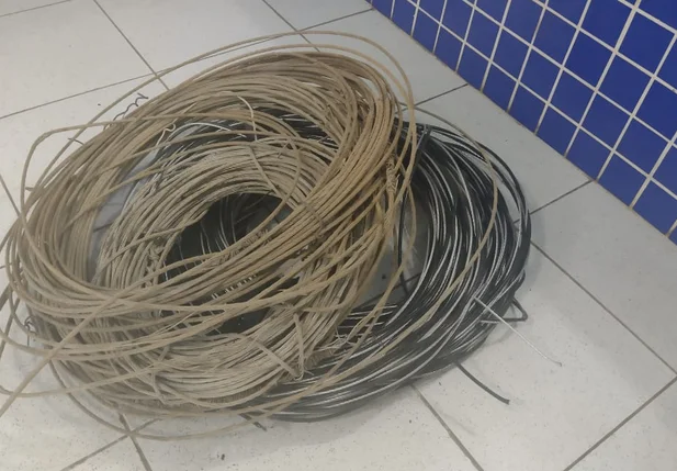 PM apreende fios de cobre avaliados em R$ 69 mil em Parnaíba