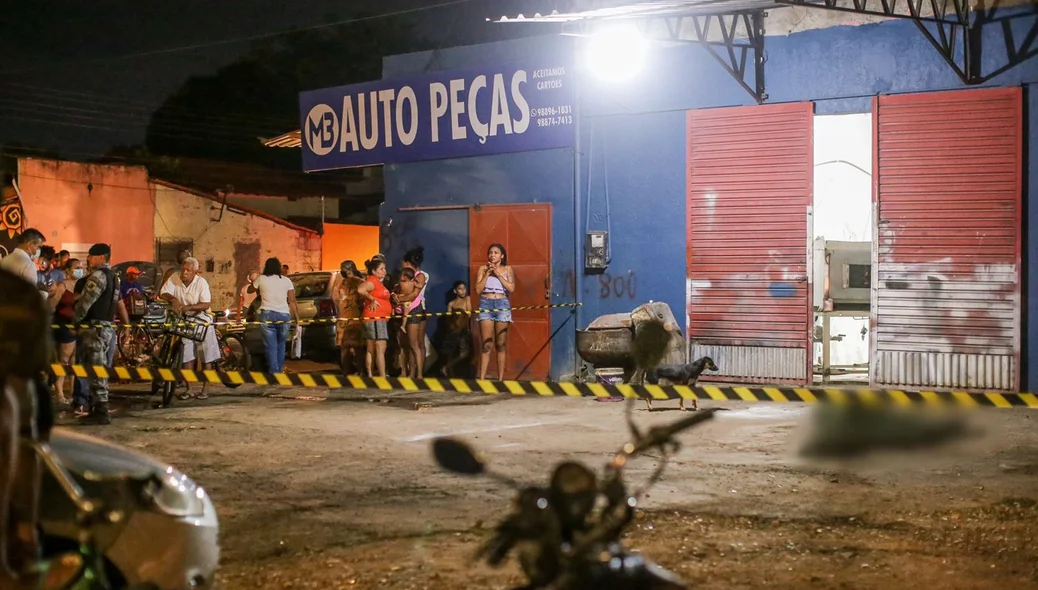 PM isolou a área do crime