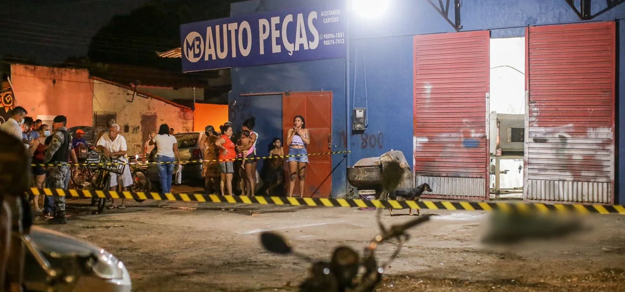 PM isolou a área do crime