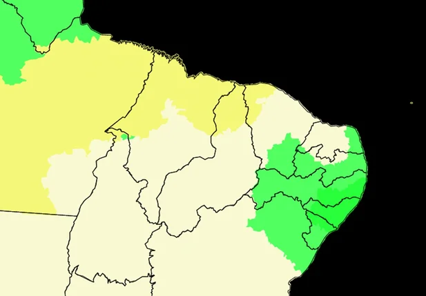 Previsão do tempo para o Piauí