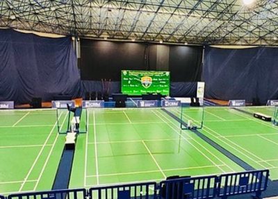 Quadras do 3° Circuito Nacional de Badminton