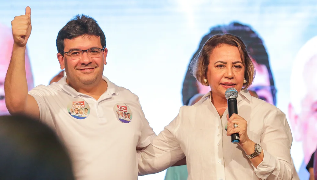 Rafael Fonteles ao lado de Jussara Lima