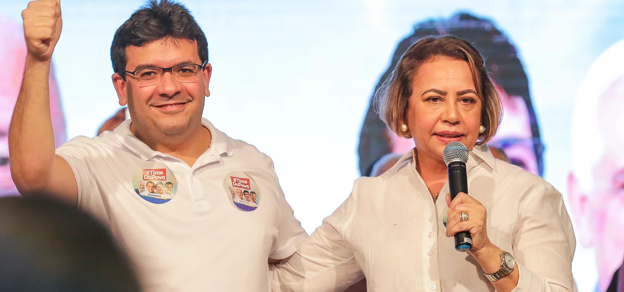 Rafael Fonteles ao lado de Jussara Lima