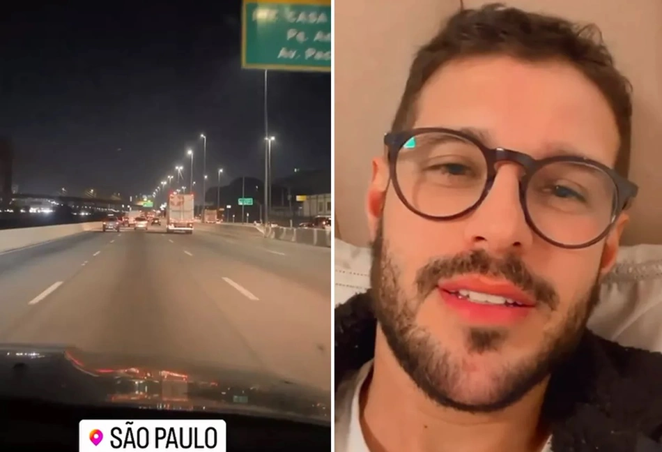 Rodrigo Mussi e trecho em que sofreu acidente na Avenida Marginal Pinheiros