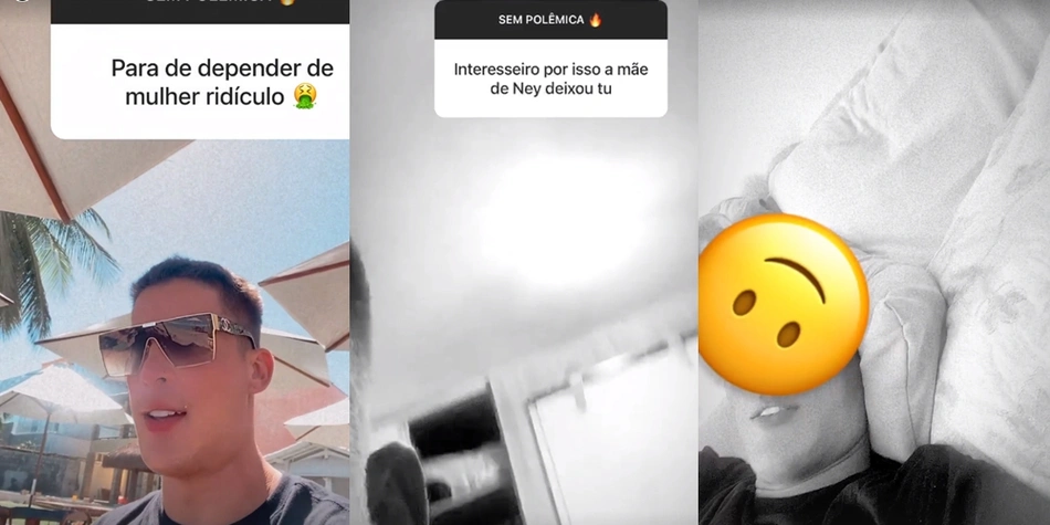 Stories no Instagram de Tiago Ramos