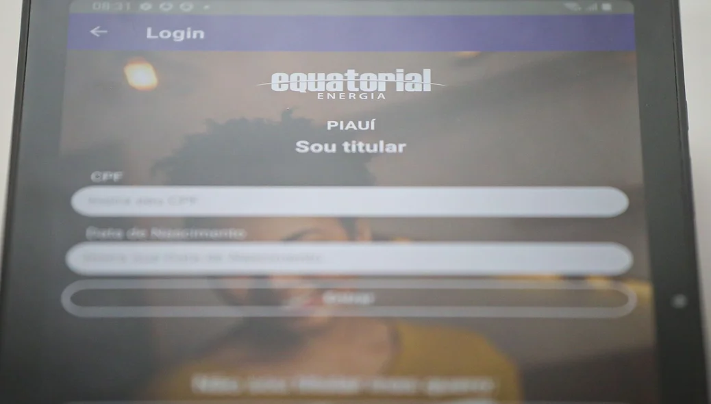 Tablet da Equatorial Piauí disponível na agência digital