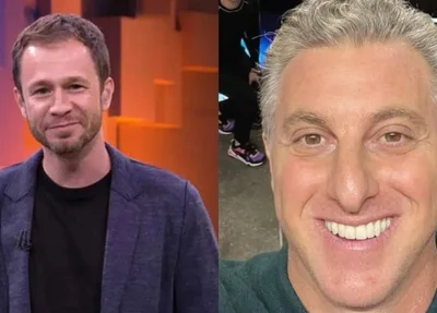 Tiago Leifert e Luciano Huck