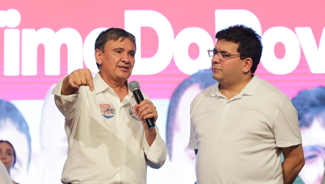 Wellington Dias ao lado de Rafael Fonteles