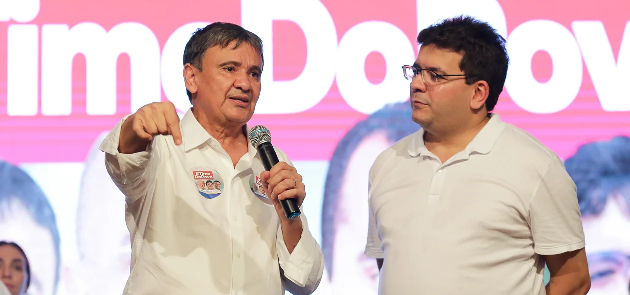 Wellington Dias ao lado de Rafael Fonteles