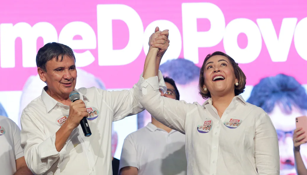 Wellington Dias e Jussara Lima
