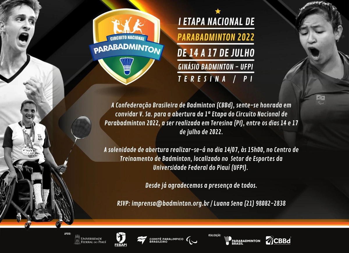 1° Etapa do Circuito Nacional de Parabadminton 2022