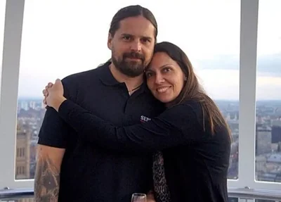 Andreas Kisser e sua esposa, Patrícia Perissinoto Kisser