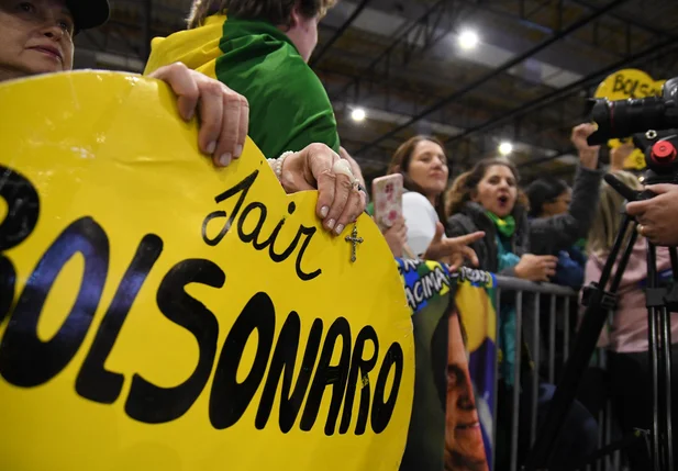 Apoiadores do candidato à reeleição, Jair Bolsonaro.