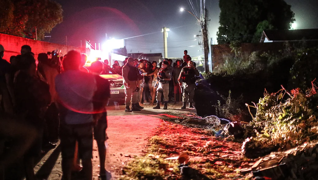 Assaltante é morto a tiros