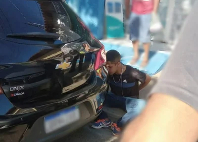 Bandido capturado pela população no Centro de Teresina
