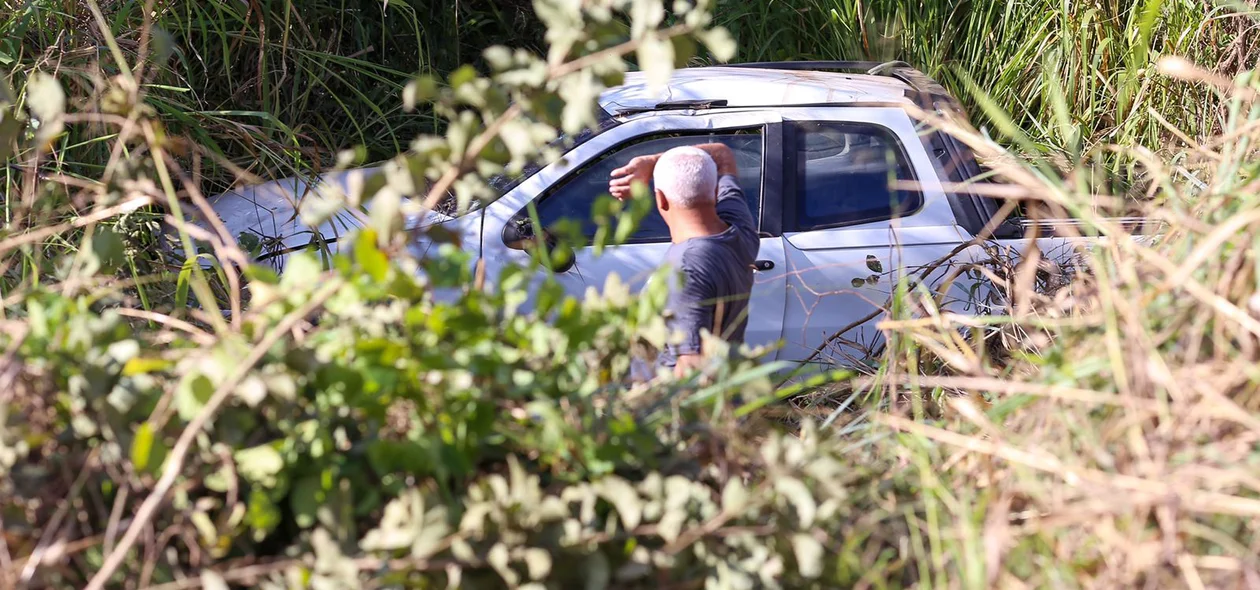 Carro envolvido no acidente