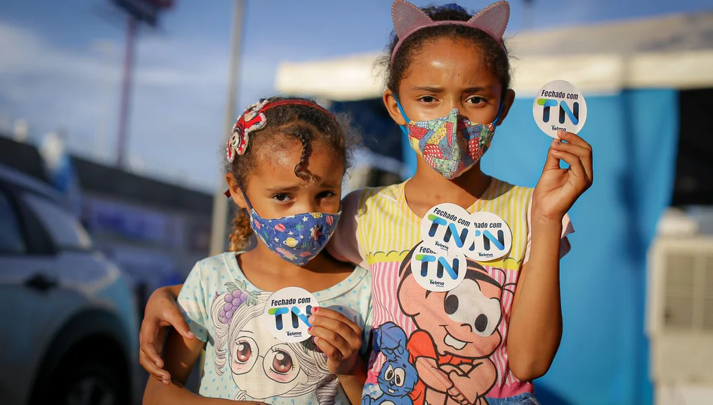 Crianças presentes no evento