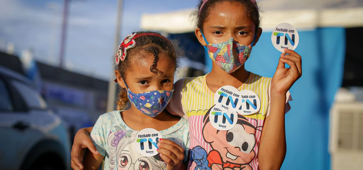 Crianças presentes no evento