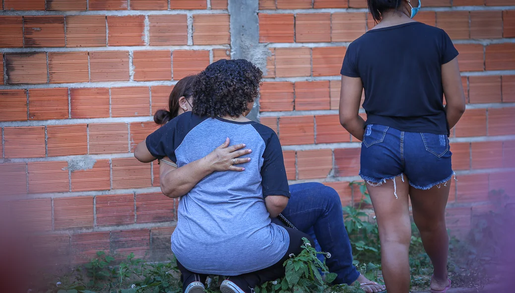 Familiares da vítima