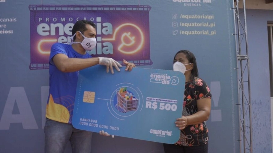Ganhador da primeira  edição da Promoção energia em dia