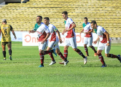 Gol foi bastante comemorado pela equipe do Fluminense-PI
