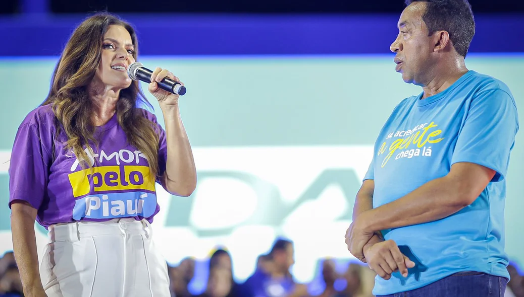 Iracema Portella candidata a vice-governadora do Piauí e Joel Rodrigues candidato a senador federal