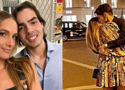 João Guilherme Silva ao lado da namorada, a modelo piauiense Schynaider Moura