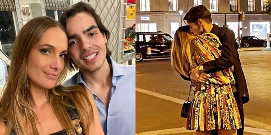João Guilherme Silva ao lado da namorada, a modelo piauiense Schynaider Moura
