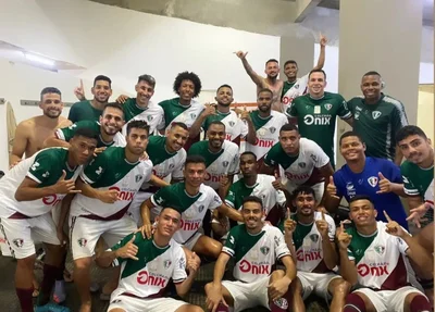 Jogadores do Fluminense-PI