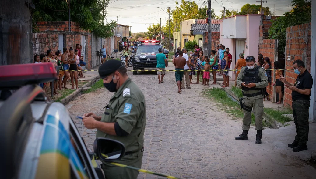 Local onde a vítima foi assassinada