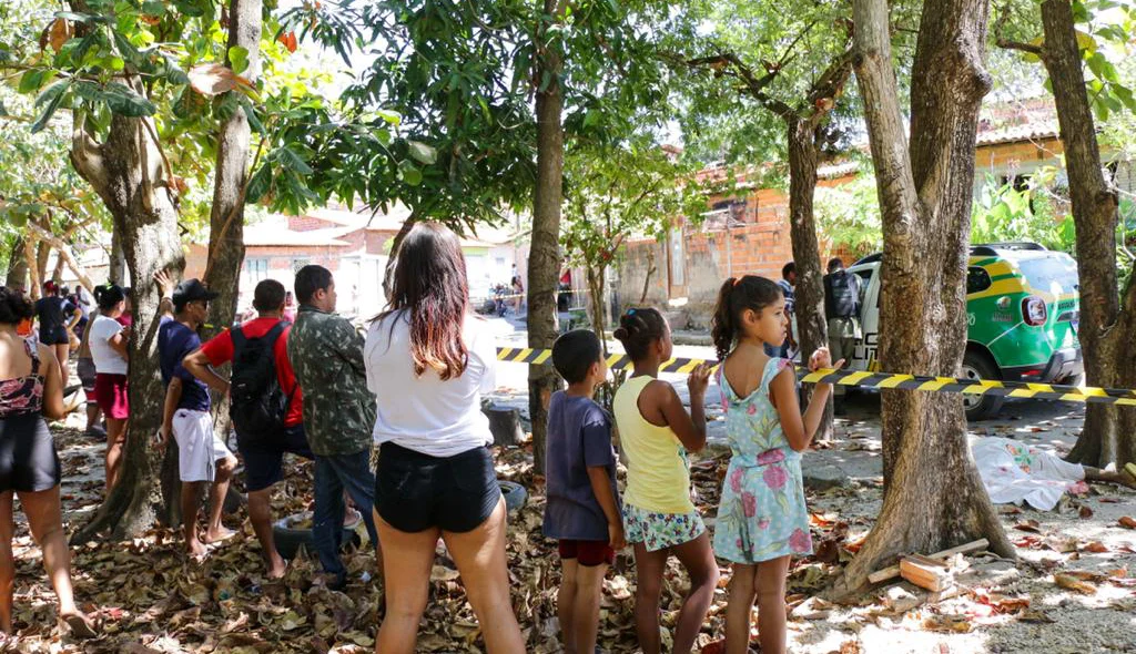 Local onde o jovem foi assassinado
