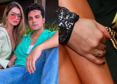 Luan Santana e sua noiva Izabela Cunha