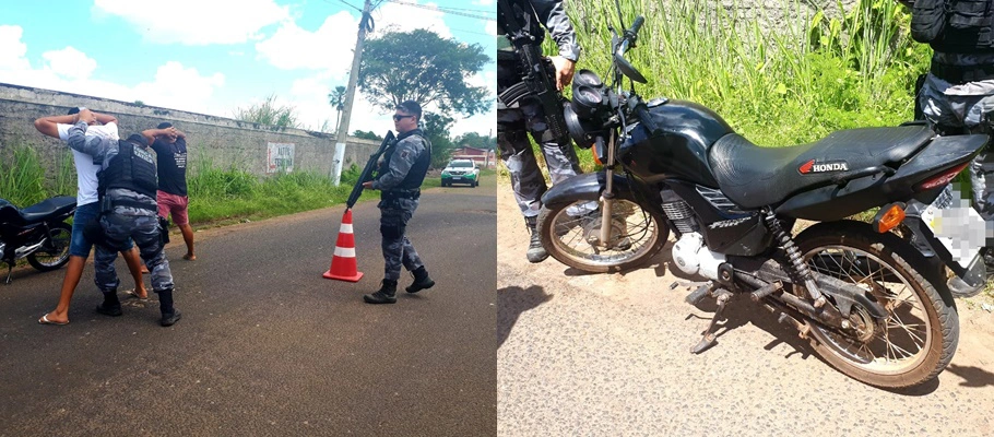 Motocicleta apreendida em Campo Maior