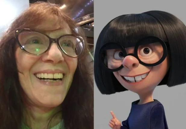 Nádia Carvalho dublou Edna Mota na animação 'Os Incríveis'.