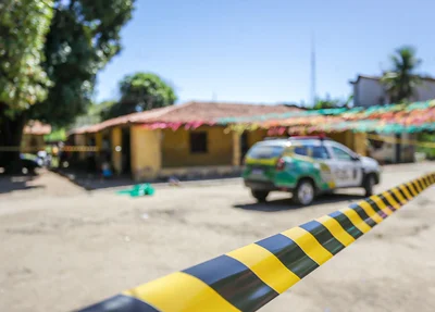 O local do crime foi isolado