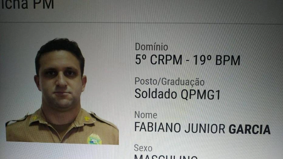 O PM Fabiano Junior Garcia estava lotado no 19º Batalhão da Polícia Militar do Paraná.