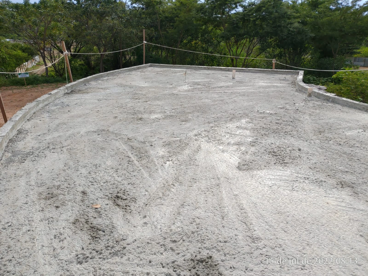 Obras no Parque Ambiental Floresta Fóssil
