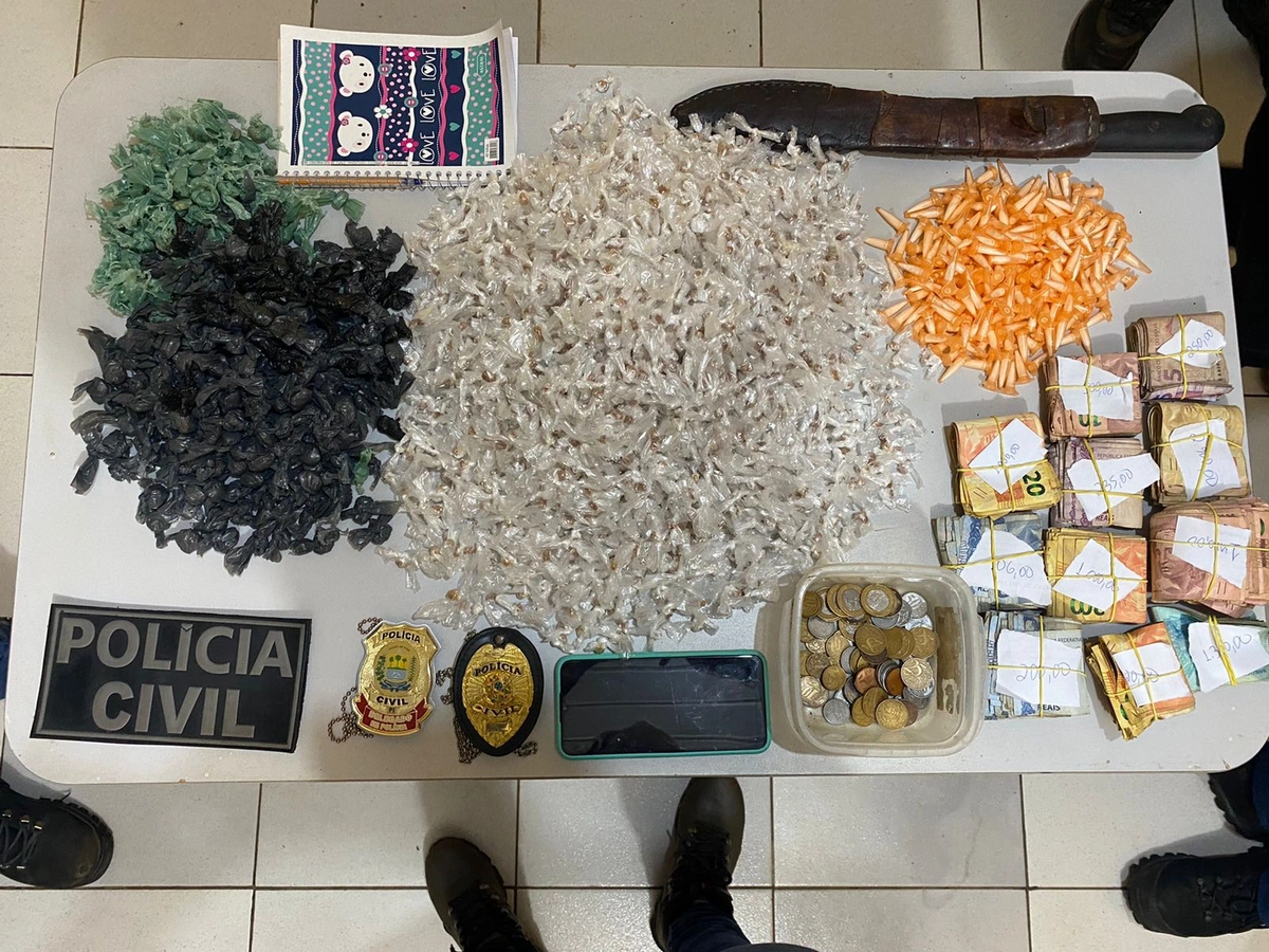 Polícia Civil apreende mais de 2 mil pedras de crack em Porto